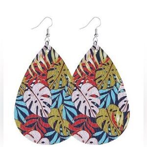 3/ $15 Brand New Faux Leather Earrings